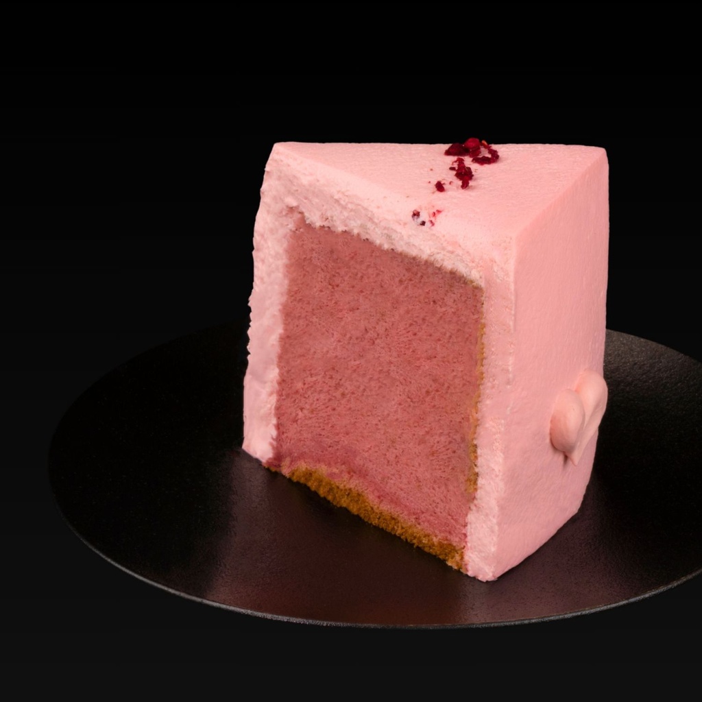 strawberry chiffon slice