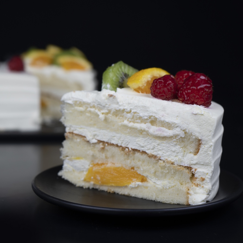 Fresh Cream Gateau-slice