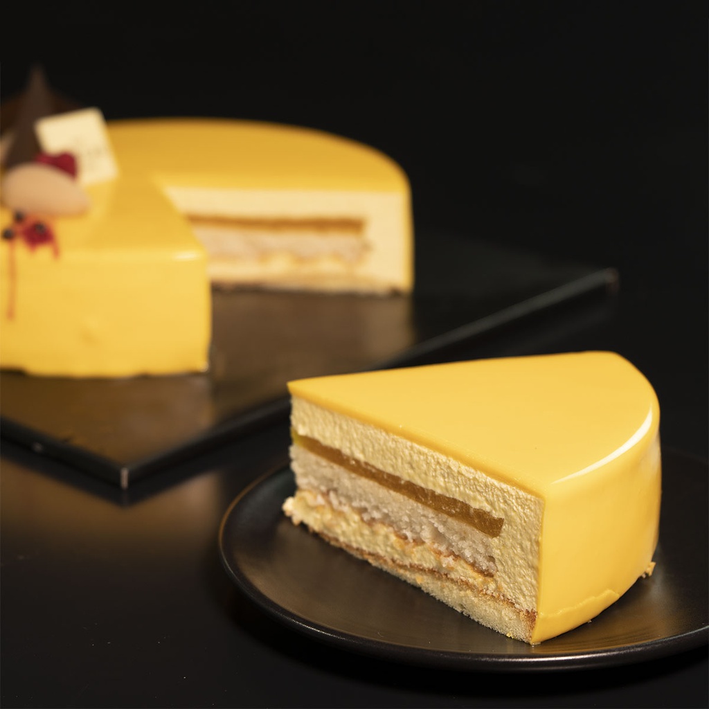 Mango Mousse Cake-slice