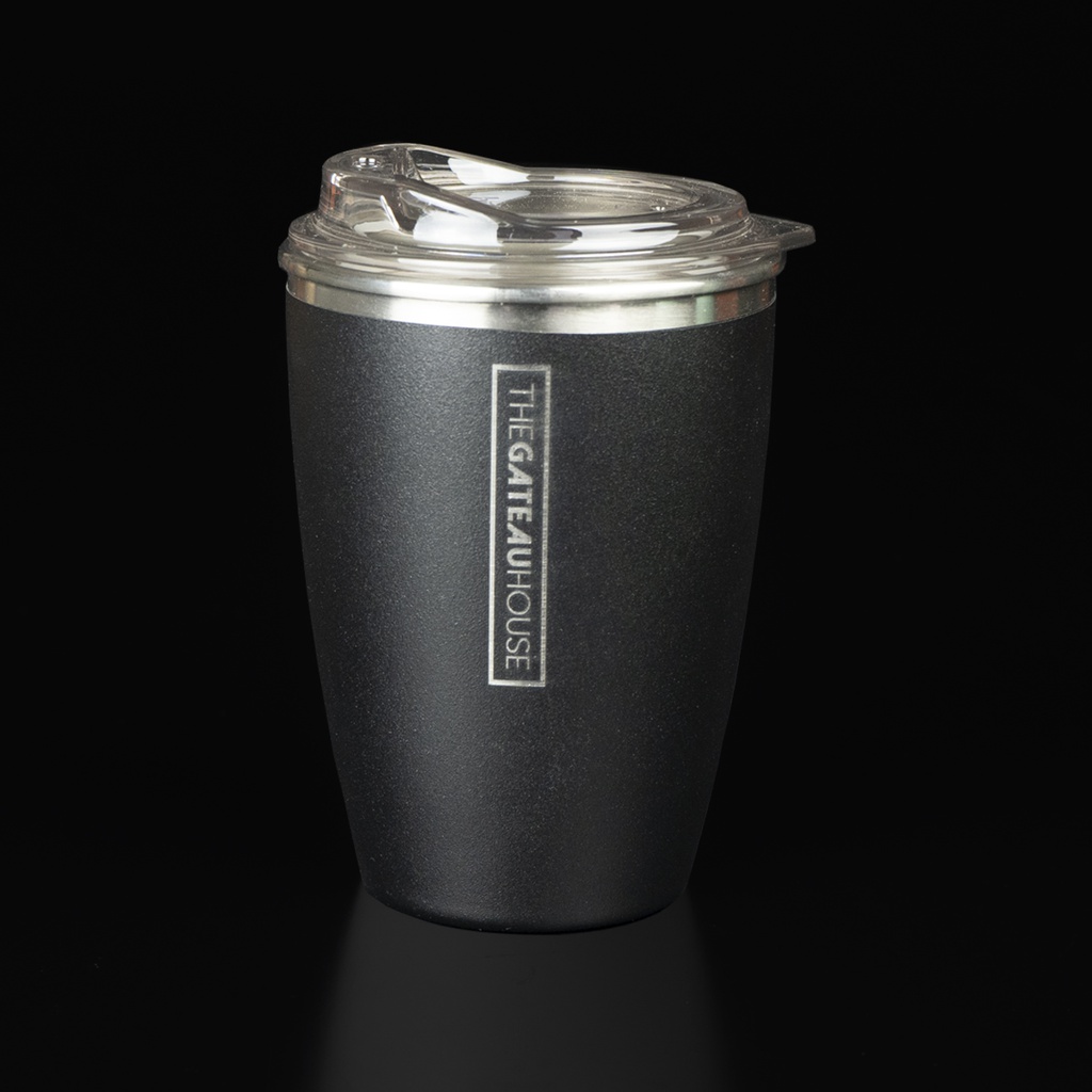 TGH Tumbler 8oz (Black, Rectangular Logo)